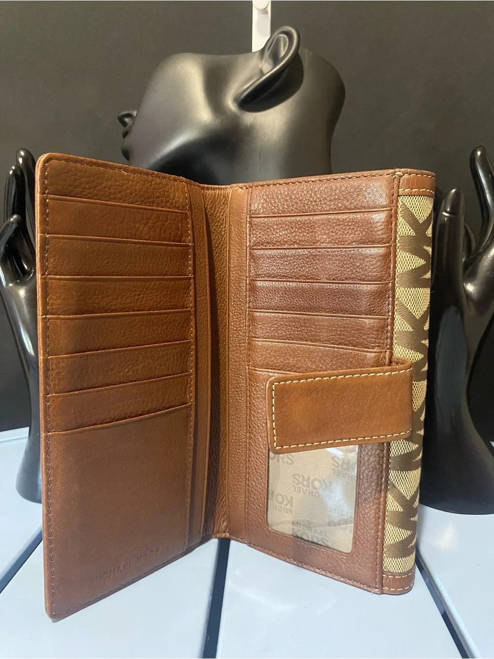 Michael Kors Brown Signature MK Continental Wallet